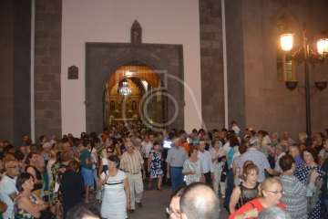 Oficios religiosos del mediodía y procesión del Santo Cristo de Telde (Foto TA)